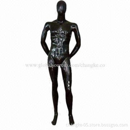 Black Colored Male Mannequin, Standing, Durable and Eco-friendly